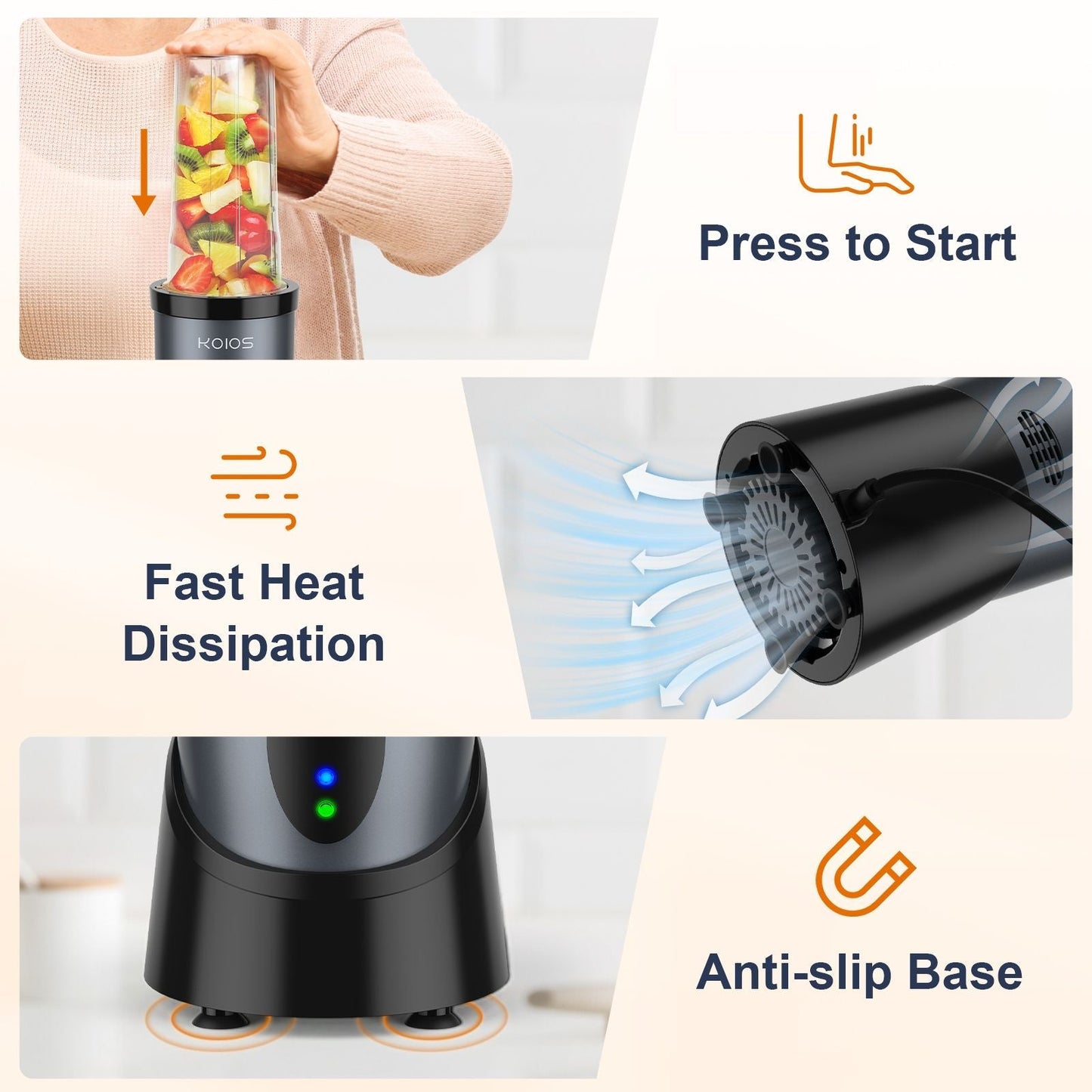 900W Personal Smoothie Blender