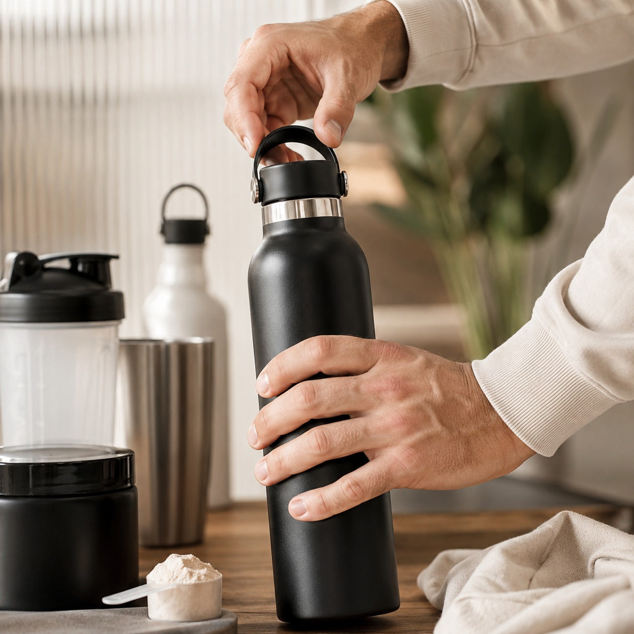 Protein Shakers & Water Bottles