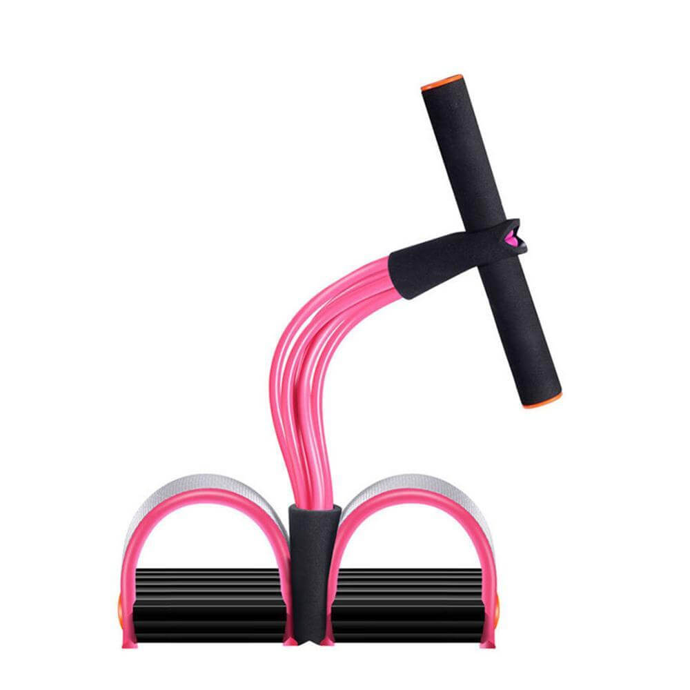Natural Latex Foot Pedal Elastic Pull Rope Handle Fitness Expander