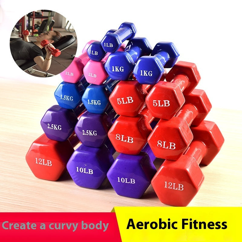 Hexagonal Dumbbell Home Fitness Equipment Arm Slimming Strength Training