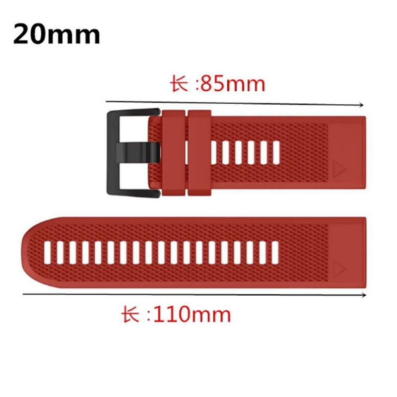 Silicone Quick Release Smartwatch Strap
