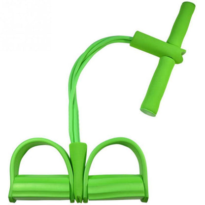 Natural Latex Foot Pedal Elastic Pull Rope Handle Fitness Expander