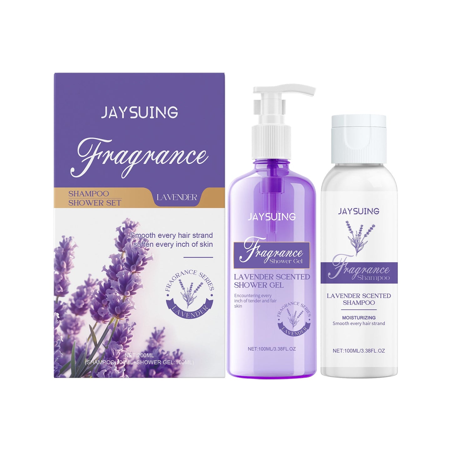 Lavender Shampoo Shower Moisturizing Set
