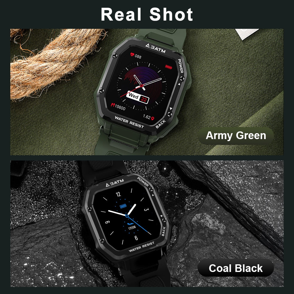 Rugged Smartwatch Outdoor Fitness Tracker