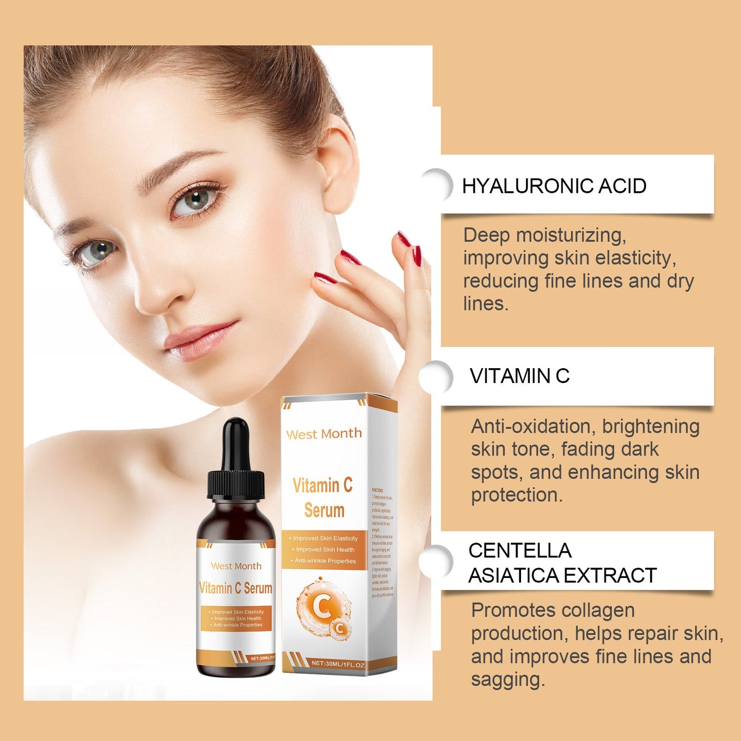 Facial Serum Skin Elasticity Repair