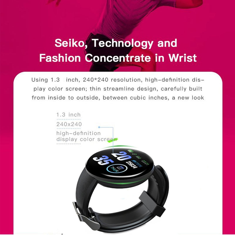 Bluetooth Smartwatch Men Women Health Fitness Tracker