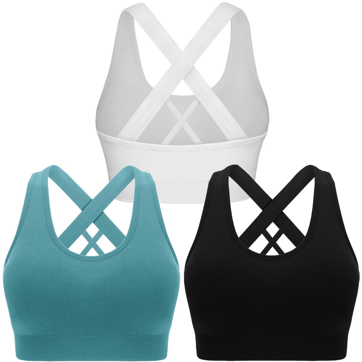 Women's Padded Criss Cross Sports Bra
