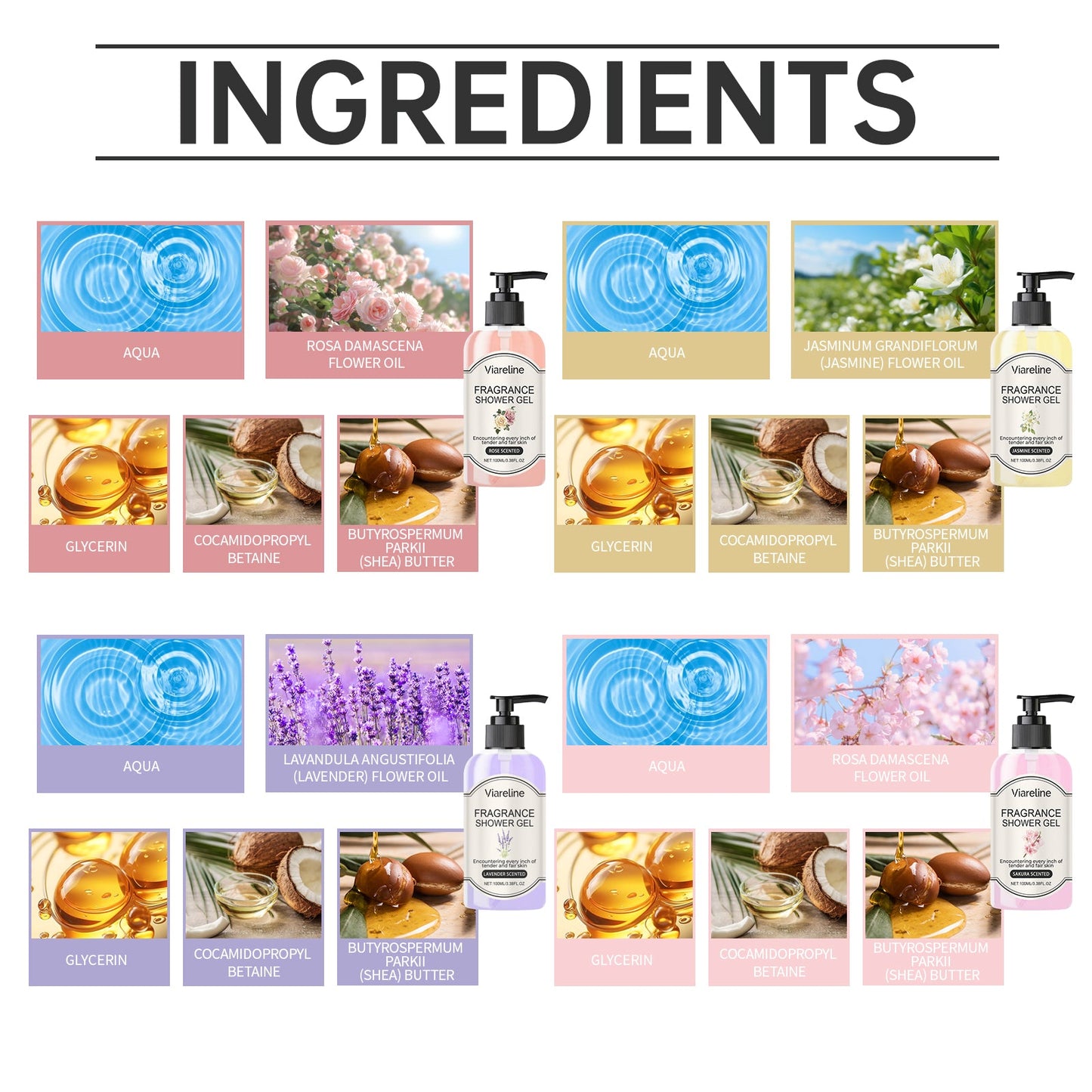 Lavender Fragrant Moisturizing Shower Gel