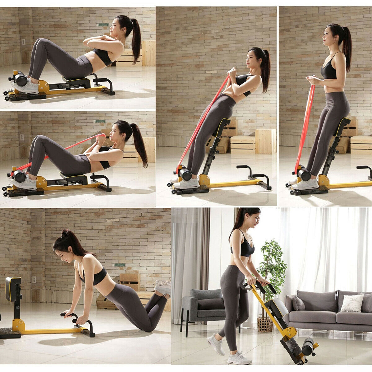 8-in-1 Multifunctional Home Gym Squat Fitness Training Equipment