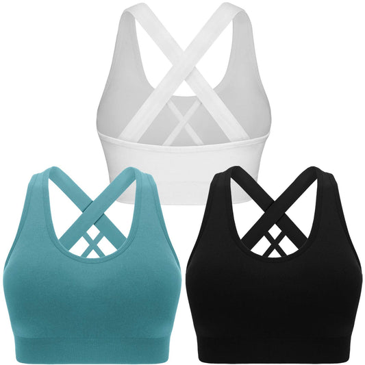 Women's Padded Criss Cross Sports Bra