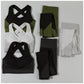 Textured Leggings Sports Bra Activewear Set