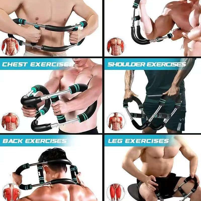 Multifunctional Adjustable Arm Strength Trainer U-Shaped Chest Fitness Equipment