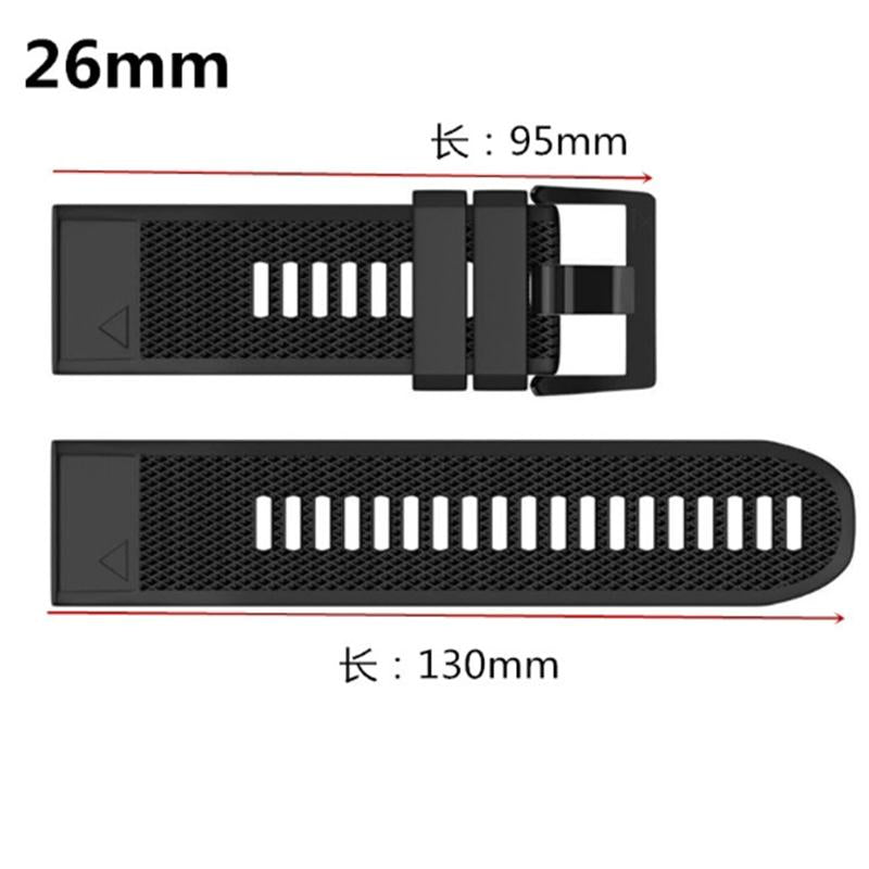 Silicone Quick Release Smartwatch Strap