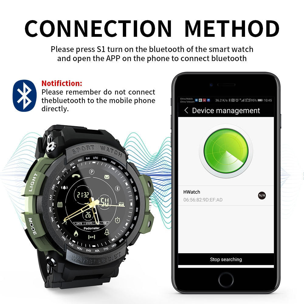 5ATM Waterproof Sport Smartwatch