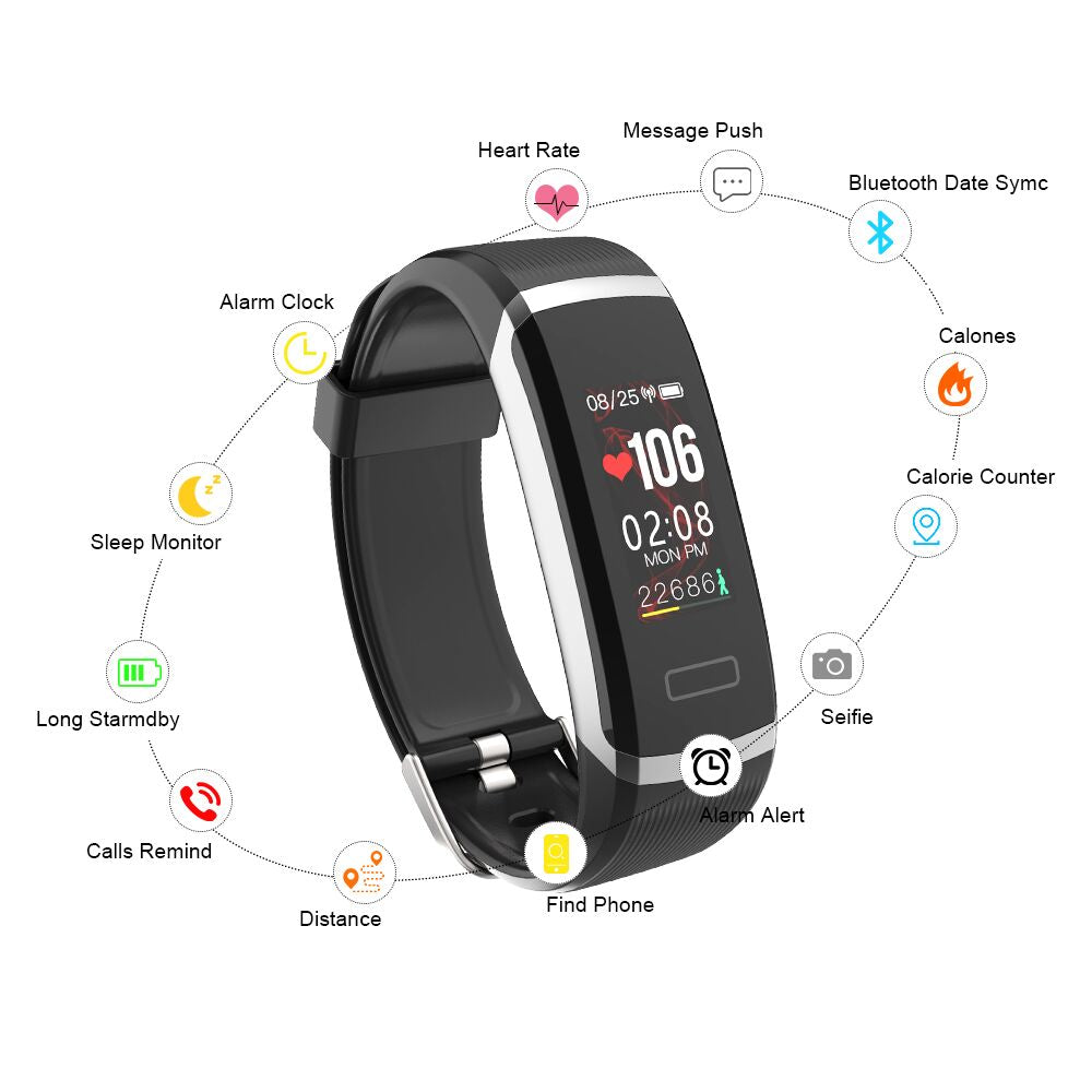 GT101 Waterproof Smartwatch Fitness Tracker