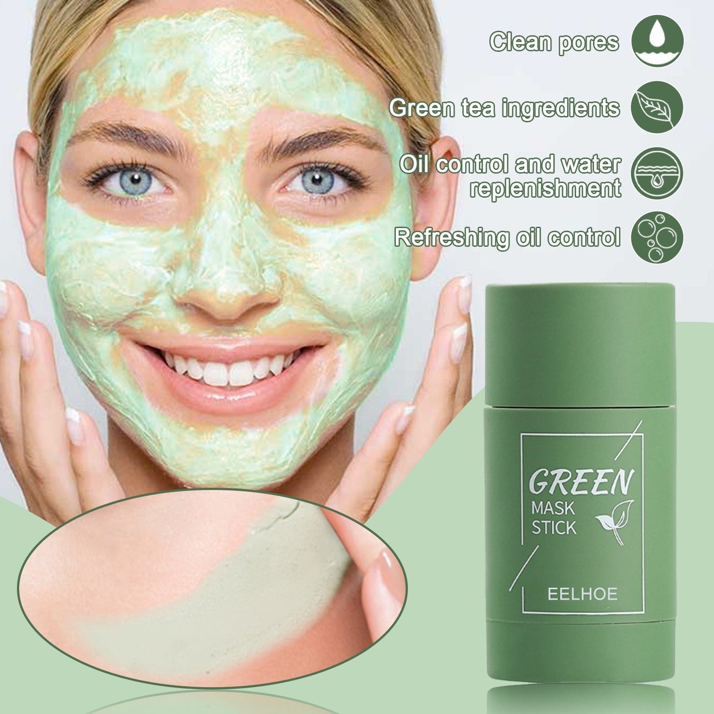 Green Tea Clay Mask Stick