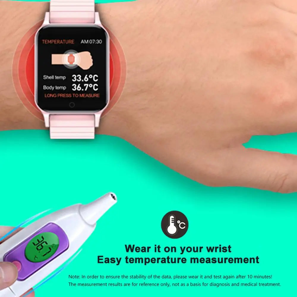 T96 Smartwatch Body Temperature Fitness Tracker