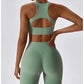 Women's Gathered Push Up Fitness Top