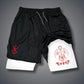 Men's 2 in 1 Compression Running Shorts