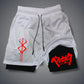 Men's 2 in 1 Compression Running Shorts