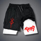 Men's 2 in 1 Compression Running Shorts
