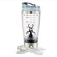 Portable Electric Protein Shaker Bottle | USB Rechargeable Mixer for Shakes, Smoothies & Coffee | BPA-Free Fitness Blender Cup